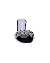 Ciabattine in camoscio nero con micro strass