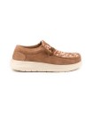 Mocassino in camoscio beige