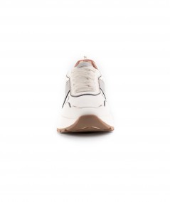 Sneaker in pelle avorio