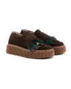 Mocassino in camoscio marrone