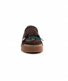 Mocassino in camoscio marrone