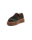 Mocassino in camoscio marrone