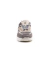 Sneaker in camoscio grigio e tessuto tecnico grigio