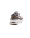 Sneaker in camoscio grigio e tessuto tecnico grigio
