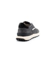 Sneaker in camoscio e tessuto tecnico grigio