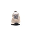 Sneaker in camoscio e tessuto tecnico beige