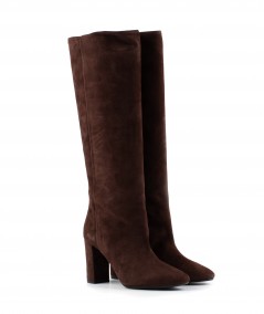Stivale in camoscio marrone