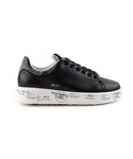 Sneaker in pelle nera