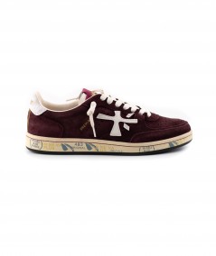 Sneaker in camoscio bordeaux