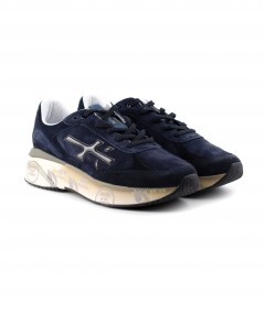 Sneaker in camoscio blu