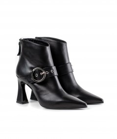 Stivaletto in pelle nera