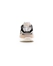 Sneaker in camoscio beige e nero