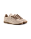 Sneaker in camoscio beige