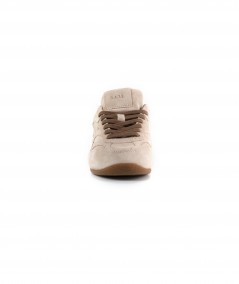 Sneaker in camoscio beige