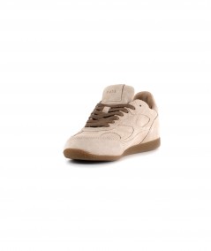 Sneaker in camoscio beige
