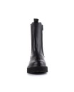 Boot midi in pelle nera