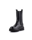 Boot midi in pelle nera