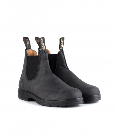 Boot in pelle rustic nera