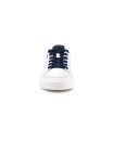 Sneaker in pelle bianca e blu