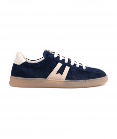 Sneaker in camoscio blu