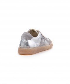 Sneaker MOMA in camoscio grigio e pelle argento - 30601A