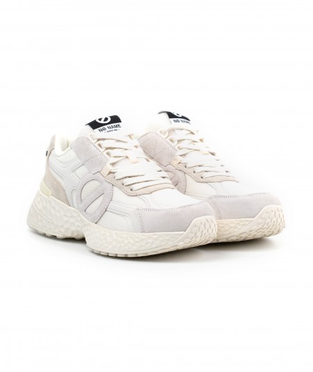 Sneaker No Name in camoscio e rete avorio - Carter 2.0 Runner M