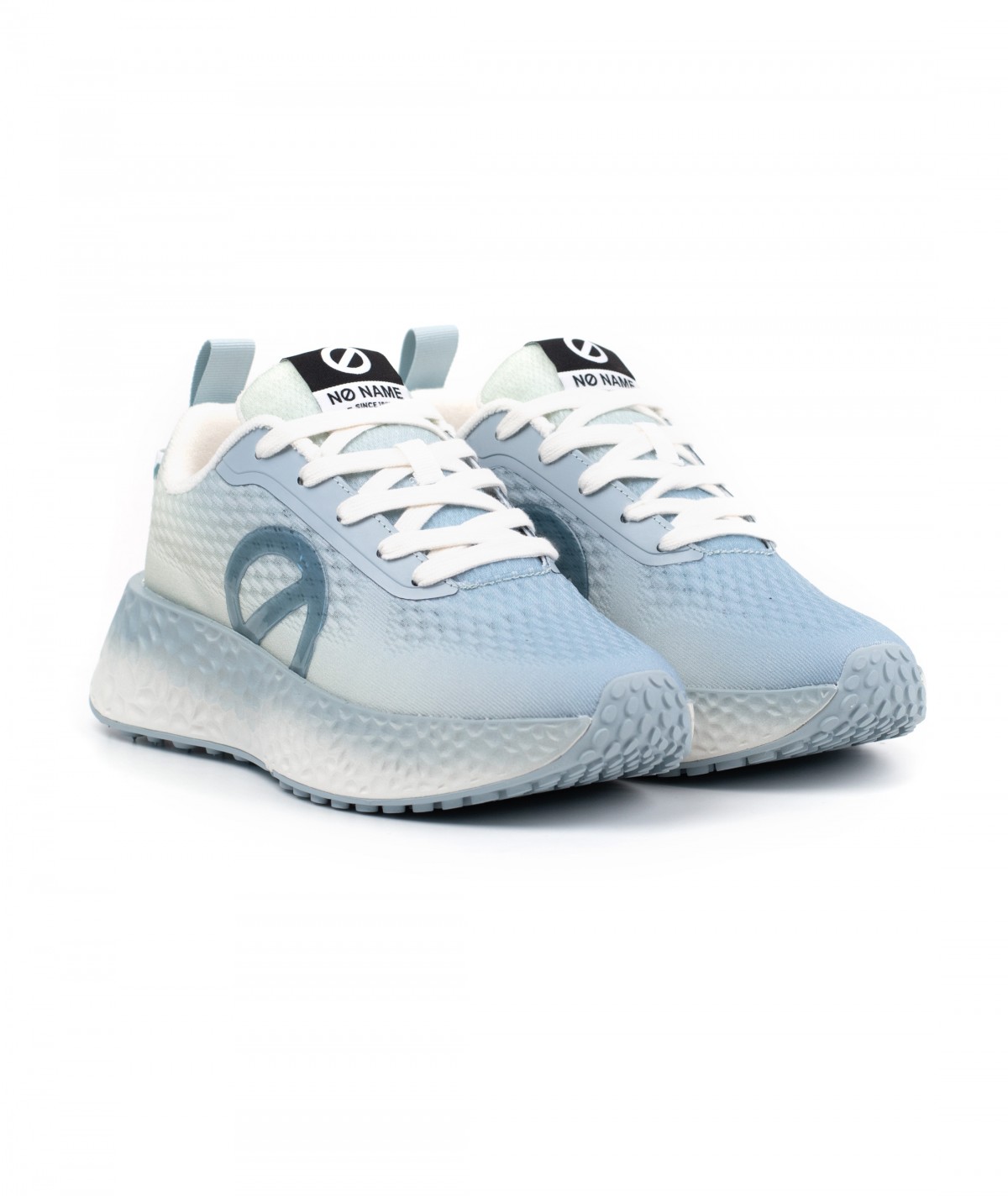 Sneaker in tessuto celeste
