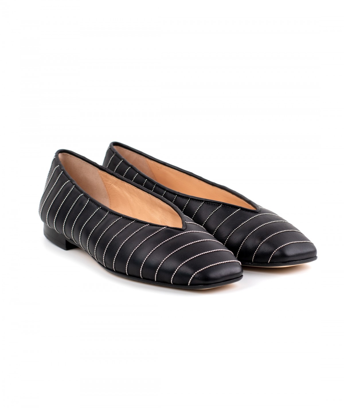 Ballerina in pelle nera