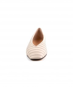 Ballerina Prosperine in pelle avorio