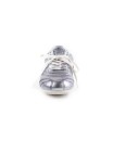 Sneaker in pelle argento