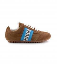 Sneaker in camoscio caffè