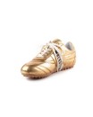 Sneaker in pelle oro