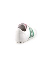 Sneaker in pelle bianca e camoscio grigio
