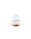 Sneaker in camoscio azzurro e strass