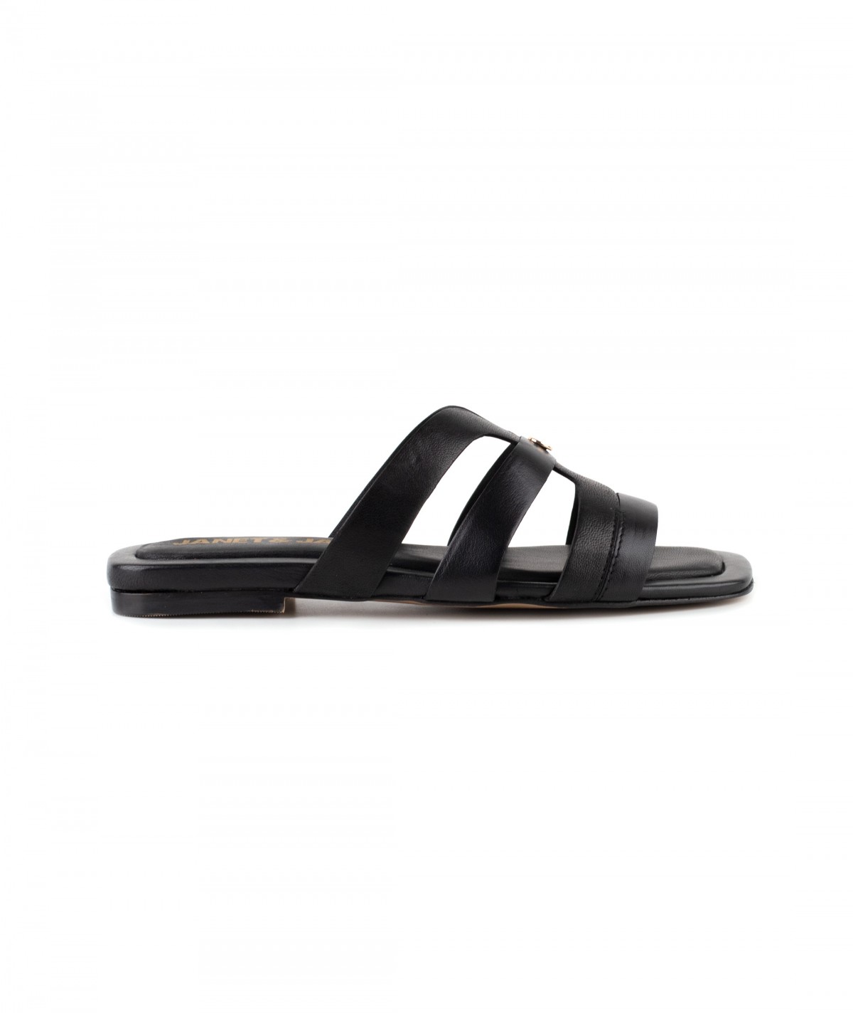 Ciabattina in pelle nera