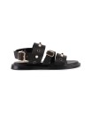 Sandalo in pelle nera