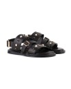 Sandalo in pelle nera