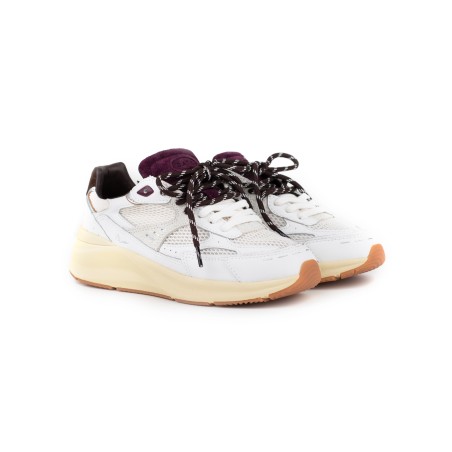 Sneakers D.A.T.E. Musa HF in pelle e rete bianche