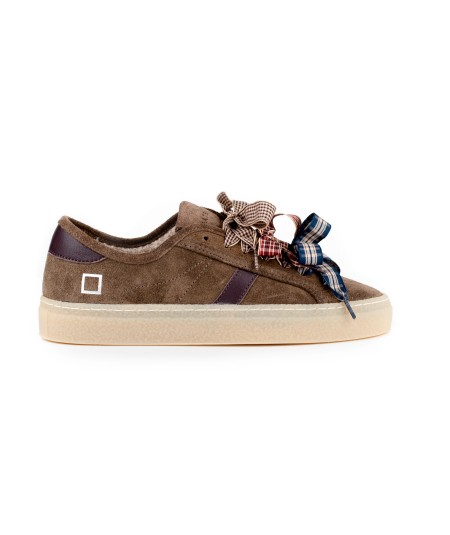Sneakers D.A.T.E. in camoscio marrone