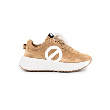 Sneaker No Name in camoscio beige