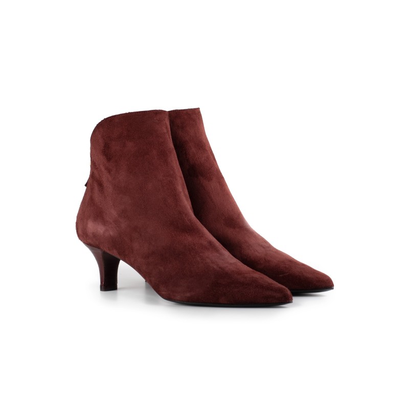 Stivaletto Gianmarco F. in camoscio bordeaux
