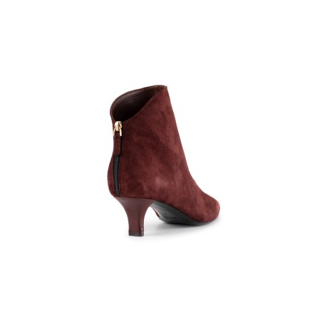 Stivaletto Gianmarco F. in camoscio bordeaux